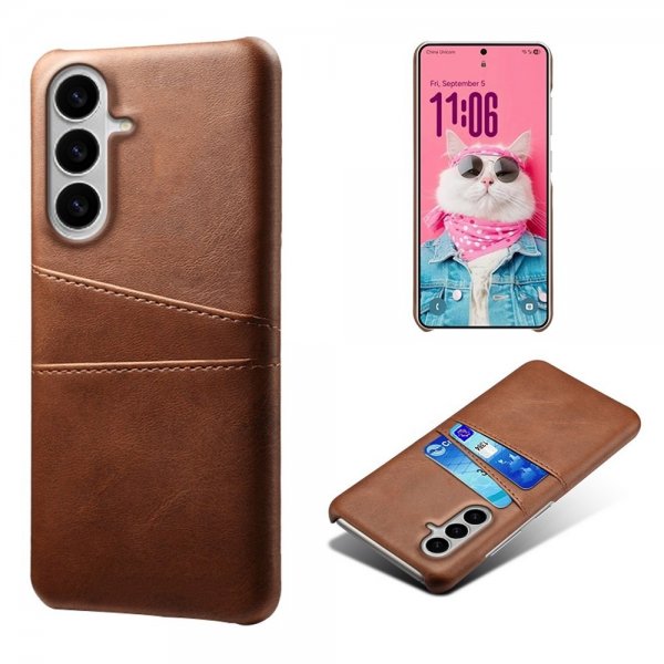 Samsung Galaxy S26 Etui med to Kortlommer Brun