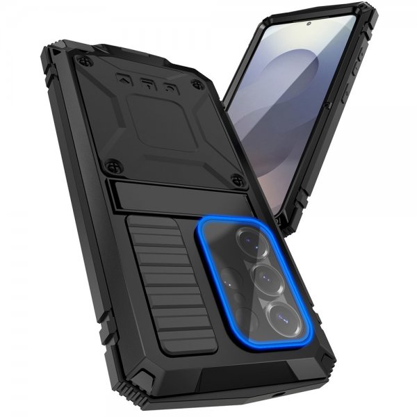 R-JUST Samsung Galaxy S26 Cover Metal Stødsikkert Sort