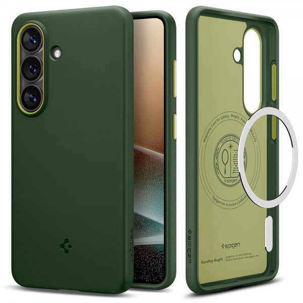 Spigen Samsung Galaxy S26 Cover Nano Pop MagFit Avo Green