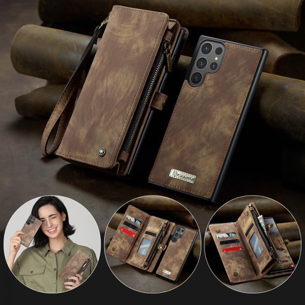 CaseMe Samsung Galaxy S26 Ultra Etui 008 Series Aftageligt Cover Brun