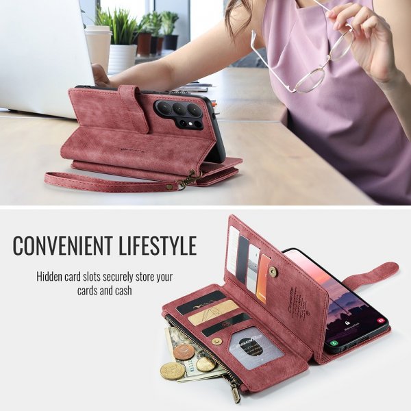 CaseMe Samsung Galaxy S26 Ultra Etui C30 Serie Rød