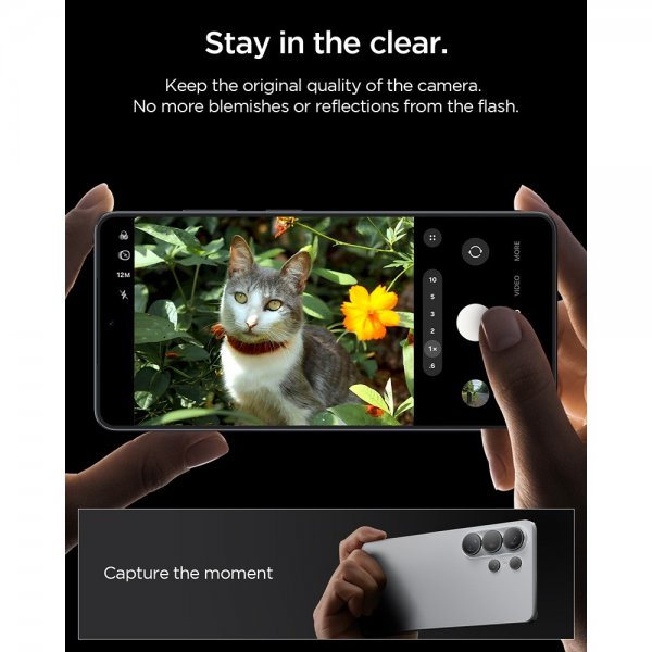 Spigen Samsung Galaxy S26 Ultra Kamerabeskyttelse GLAS.tR EZ Fit Optik Pro 2-pak Sort