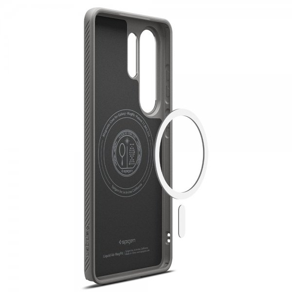 Spigen Samsung Galaxy S26 Ultra Cover Liquid Air MagFit Marble Gray