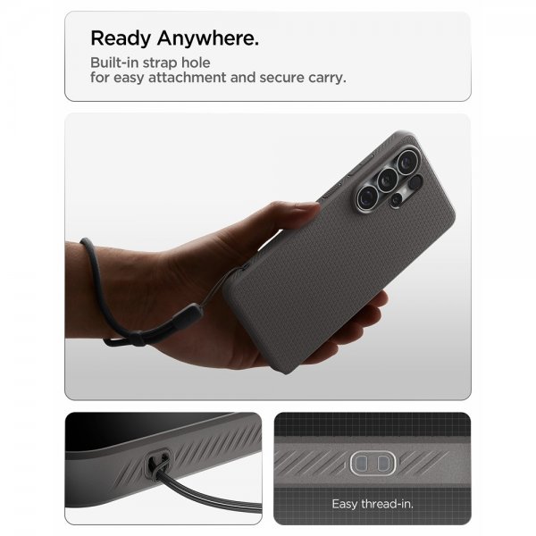 Spigen Samsung Galaxy S26 Ultra Cover Liquid Air Marble Gray