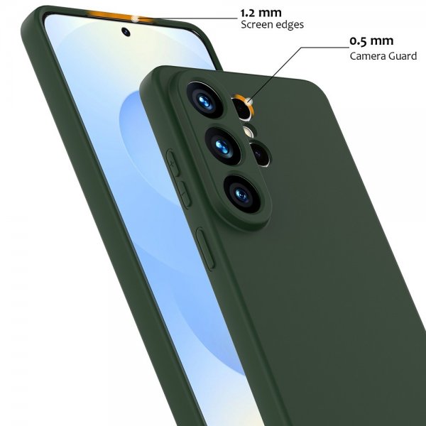 Samsung Galaxy S26 Ultra Cover med Rem Silikone MagSafe Mørkegrøn