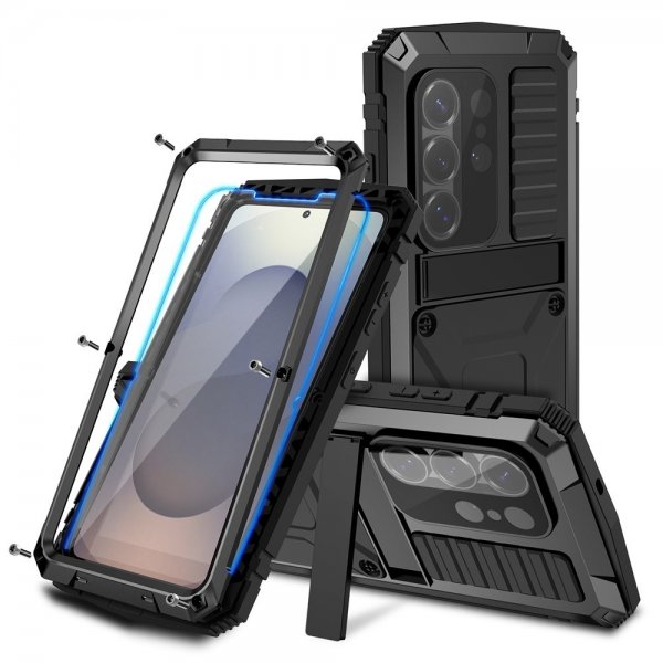 R-JUST Samsung Galaxy S26 Ultra Cover Metal Stødsikkert Sort