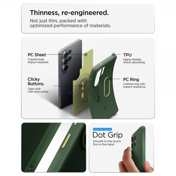 Spigen Samsung Galaxy S26 Ultra Cover Nano Pop MagFit Avo Green
