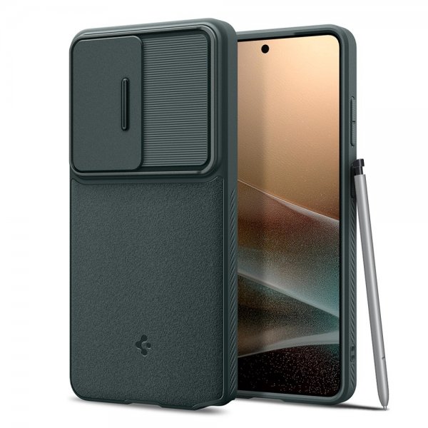 Spigen Samsung Galaxy S26 Ultra Cover Optik Armor Abyss Green