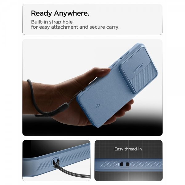 Spigen Samsung Galaxy S26 Ultra Cover Optik Armor Lyseblå