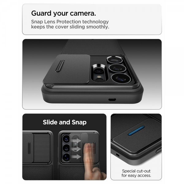 Spigen Samsung Galaxy S26 Ultra Cover Optik Armor Sort