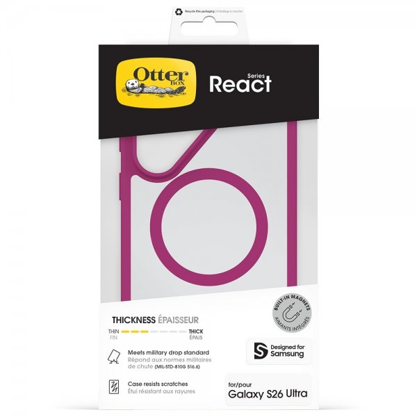 Otterbox Samsung Galaxy S26 Ultra Cover React MagSafe Rose Crystal
