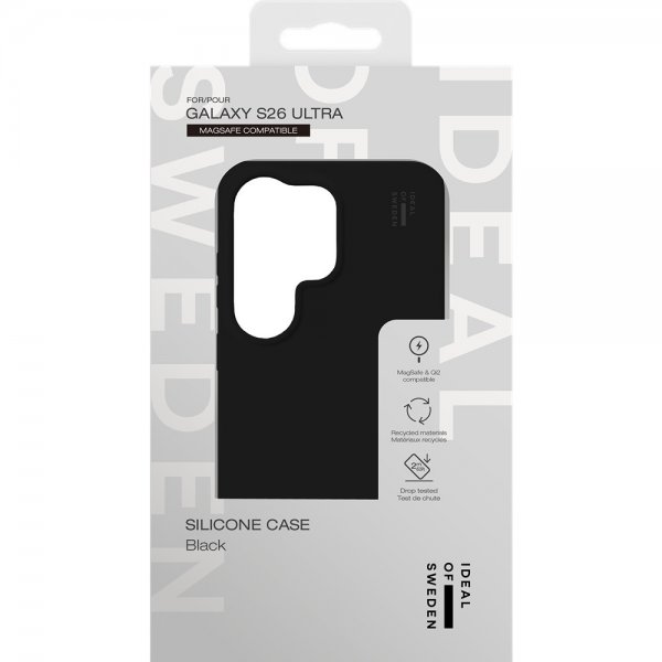 Ideal of Sweden Samsung Galaxy S26 Ultra Skal Silicone Case MagSafe Sort