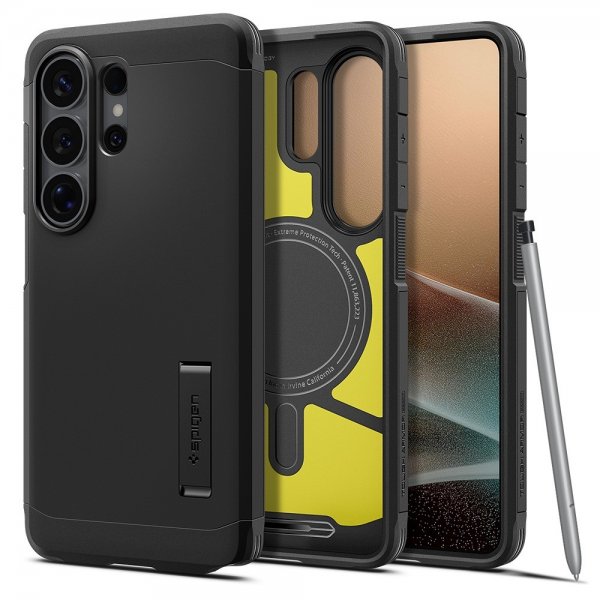 Spigen Samsung Galaxy S26 Ultra Cover Tough Armor MagFit Sort