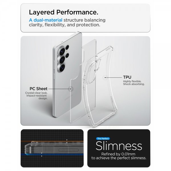 Spigen Samsung Galaxy S26 Ultra Cover Ultra Hybrid Crystal Clear