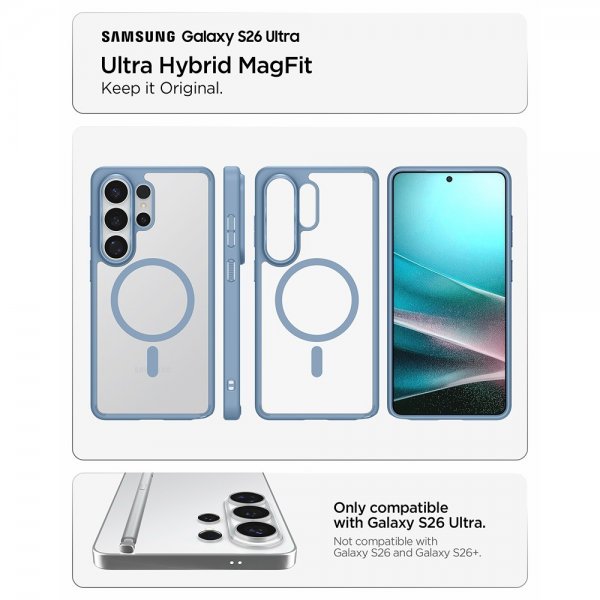 Spigen Samsung Galaxy S26 Ultra Cover Ultra Hybrid MagFit Light Blue