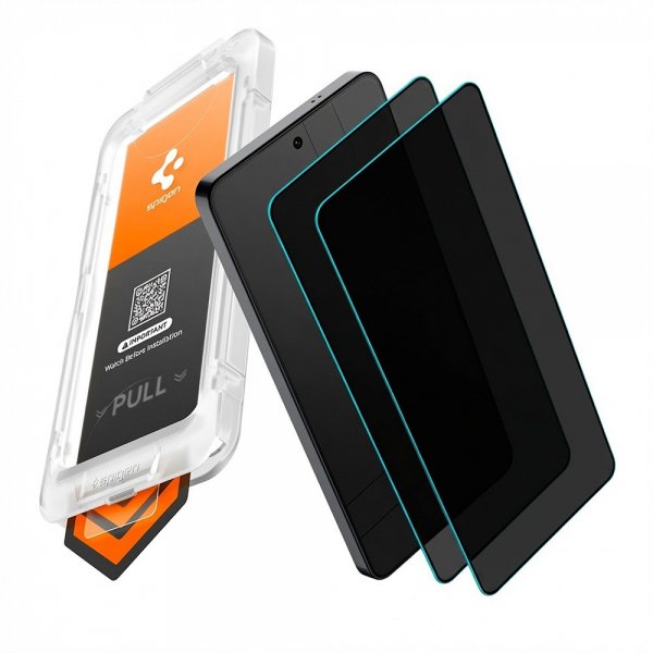 Spigen Samsung Galaxy S26 Ultra Skærmbeskyttelse GLAS.tR EZ Fit Pro Privacy 2-pak