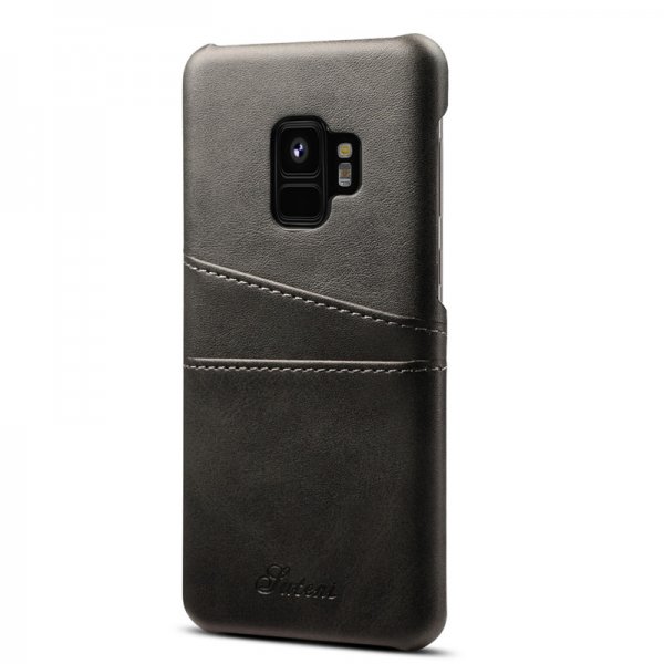 Samsung Galaxy S9 Cover med to Kortlommer Sort