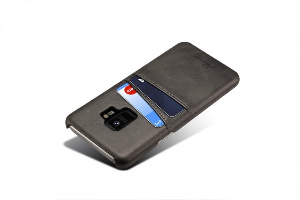 Samsung Galaxy S9 Cover med to Kortlommer Sort
