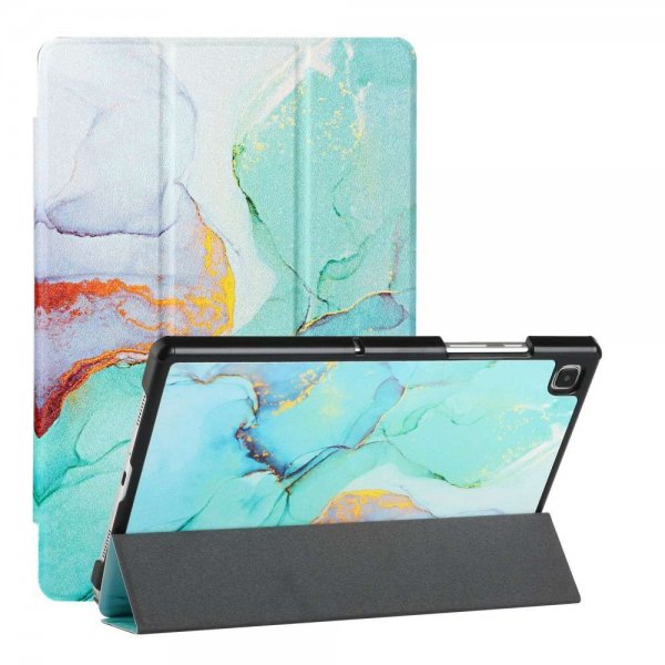 Samsung Galaxy Tab A7 Etui Motiv Grøn Marmor