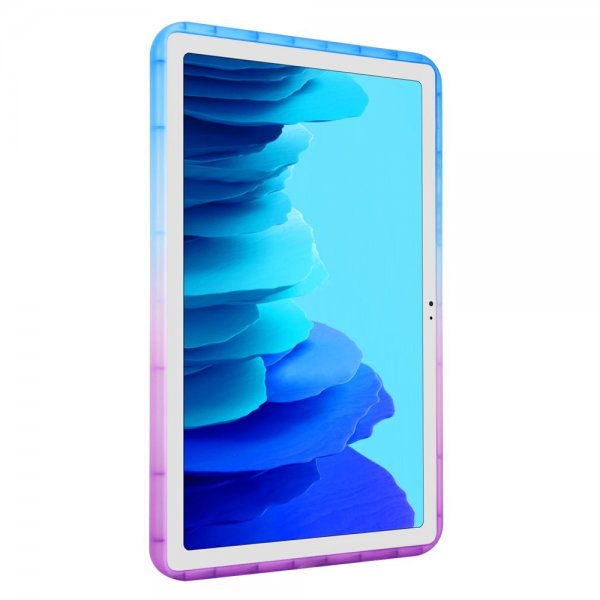 Samsung Galaxy Tab A7 Cover Glitter Gradient Blå Lilla