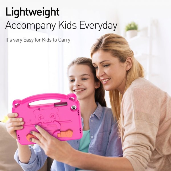 Dux Ducis Samsung Galaxy Tab A9 Plus Etui Panda Magenta