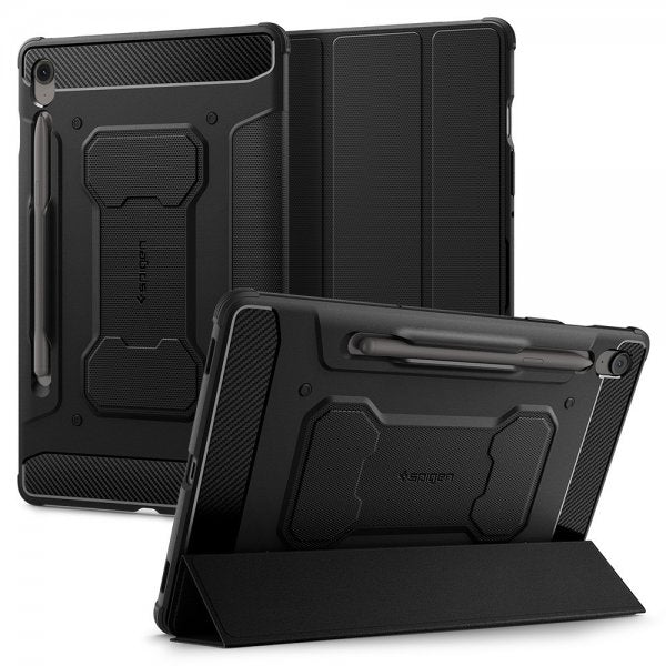 Spigen Samsung Galaxy Tab S10 FE Cover Rugged Armor Pro Mat Sort