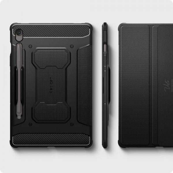 Spigen Samsung Galaxy Tab S10 FE Cover Rugged Armor Pro Mat Sort