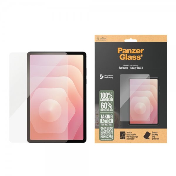 PanzerGlass Samsung Galaxy Tab S11 Skærmbeskyttelse Ultra-Wide Fit