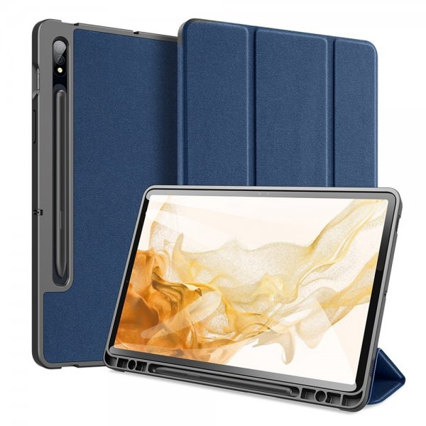 Dux Ducis Samsung Galaxy Tab S7/Galaxy Tab S8 Etui DOMO Series Blå