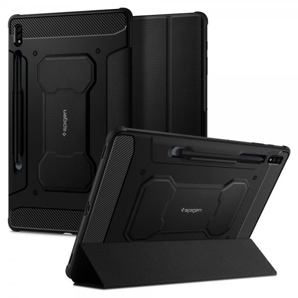 Spigen Samsung Galaxy Tab S7 Plus/Galaxy Tab S8 Plus Cover Rugged Armor Pro Sort