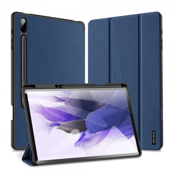 Dux Ducis Samsung Galaxy Tab S7 Plus/Tab S7 FE/Tab S8 Plus Cover DOMO Series Blå