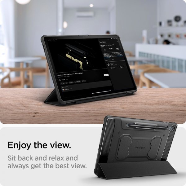 Spigen Samsung Galaxy Tab S9 FE Etui Robust Armor Pro Sort