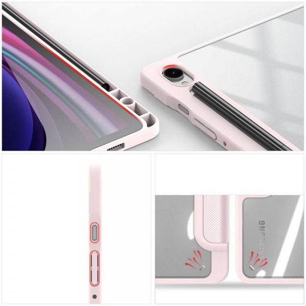 Dux Ducis Samsung Galaxy Tab S9 FE Etui TOBY-serien Rosa