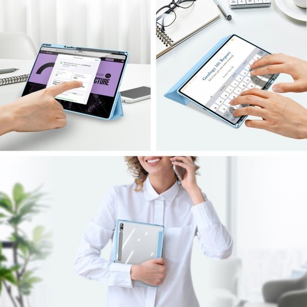 Dux Ducis Samsung Galaxy Tab S9 Ultra Cover TOBY Series Blå