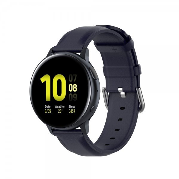 Samsung Galaxy Watch 20 mm Rem Ægte Læder Blå