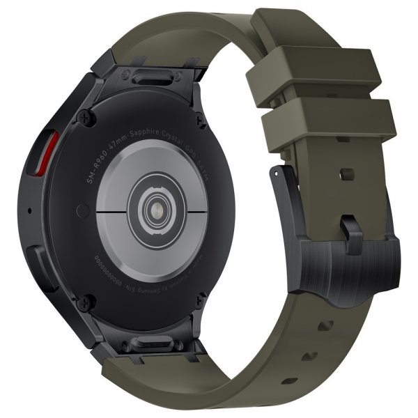 Samsung Galaxy Watch 20 mm Silikone Rem Sort Spænde Grøn