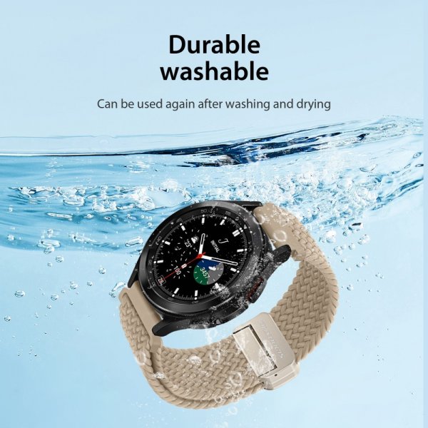 Dux Ducis Samsung Galaxy Watch 20mm Armbånd Mixture Pro Series Beige