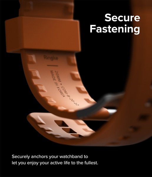 Ringke Samsung Galaxy Watch 20mm Rem Silikone One Bold Bånd Orange