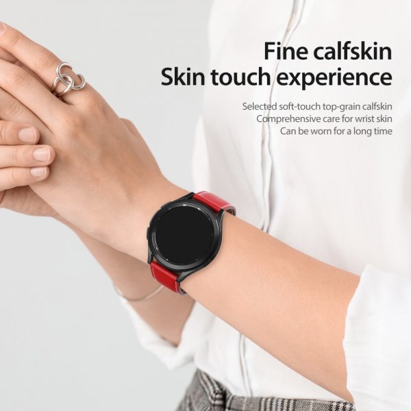 Dux Ducis Samsung Galaxy Watch 20 mm Armbånd YA Series Rød