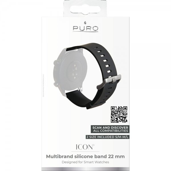 Puro Samsung Galaxy Watch 22mm Armbånd Icon Sort