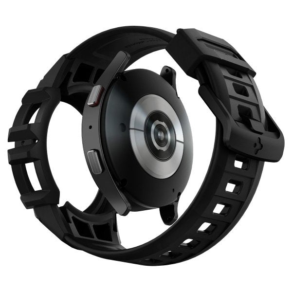 Spigen Samsung Galaxy Watch 4/5 40mm Cover og Armbånd Rugged Armor Pro Sort