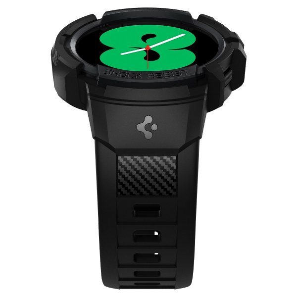 Spigen Samsung Galaxy Watch 4/5 40mm Cover og Armbånd Rugged Armor Pro Sort