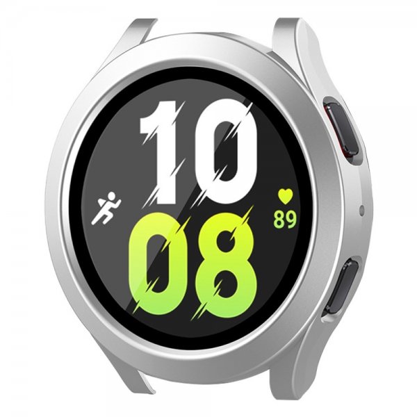 Enkay Samsung Galaxy Watch 4/5 44mm Skal med Indbygget skærmbeskytter Sølv