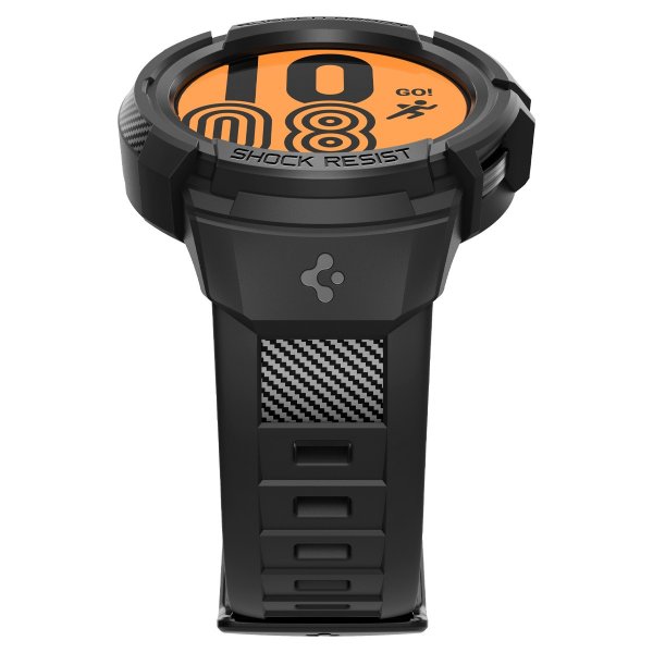Spigen Samsung Galaxy Watch 5 Pro 45mm Cover og Rem Rugged Armor Pro Sort