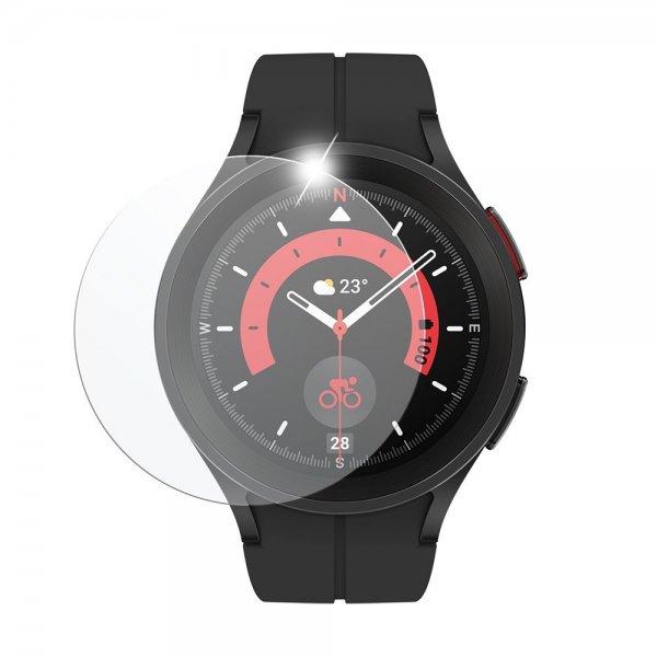 Fast Samsung Galaxy Watch 5 Pro 45mm Skærmbeskyttelse Hærdet Glas 2-pak