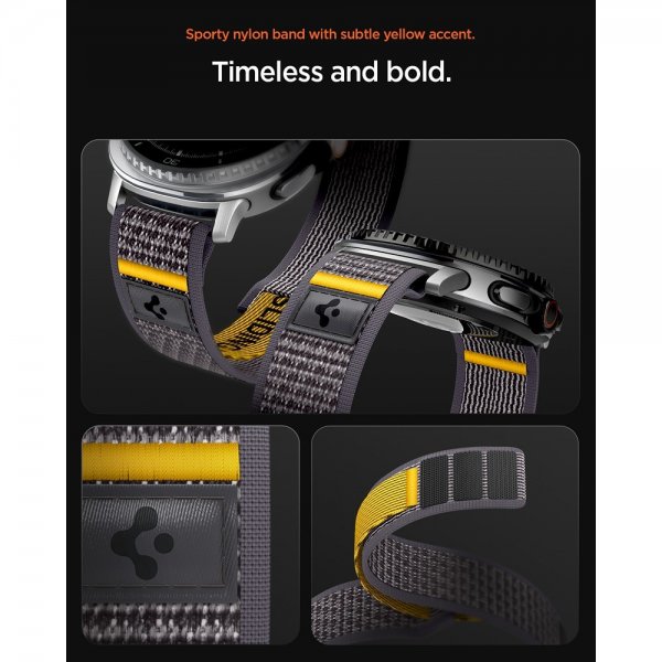 Spigen Samsung Galaxy Watch 8 40/44mm/Classic 46mm Rem Athlex Air Active Gray