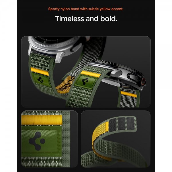 Spigen Samsung Galaxy Watch 8 40/44mm/Classic 46mm Rem Athlex Air Active Green