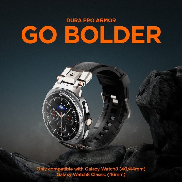 Spigen Samsung Galaxy Watch 8 40/44mm/Classic 46mm Rem DuraPro Armor Sort