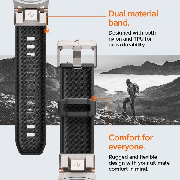 Spigen Samsung Galaxy Watch 8 40/44mm/Classic 46mm Rem DuraPro Armor Sort
