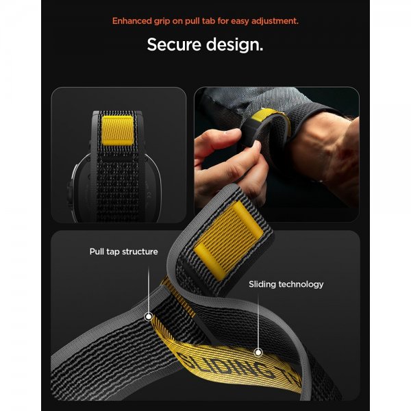 Spigen Samsung Galaxy Watch 8 40/44mm/Classic 46mm Rem Athlex Air Active Black